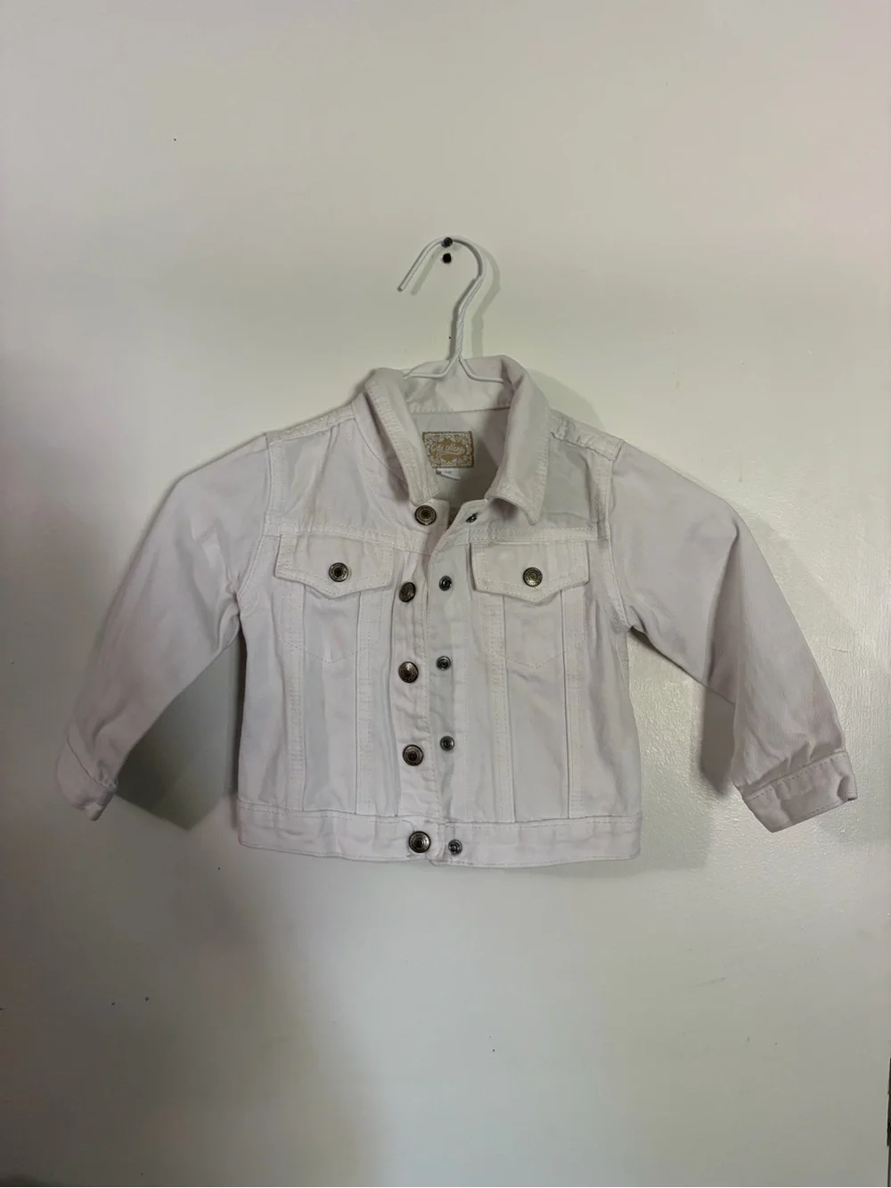 Girls Old Navy 2T White Denim Jacket - Button-Front Tote14